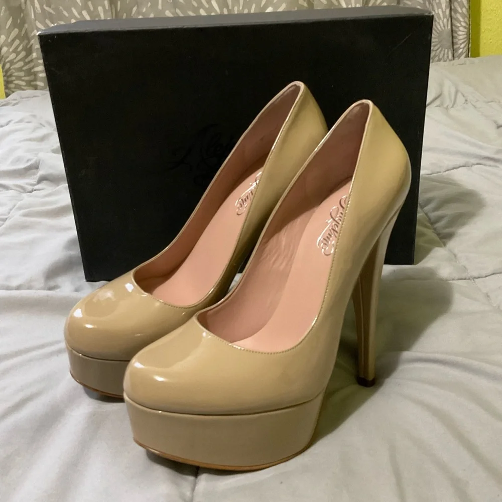 Alejandro Ingelmo platform stiletto 8.5W BNIB - Picture 2 of 7